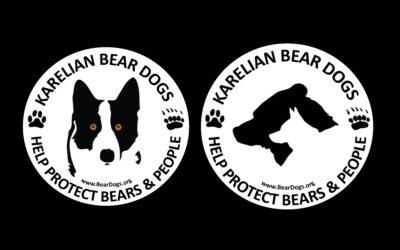 *NEW* Karelian Bear Dogs Help Protect Bears & People Fundraising Stickers!